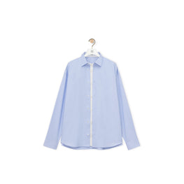 Women Double Layer Shirt - Blue/White