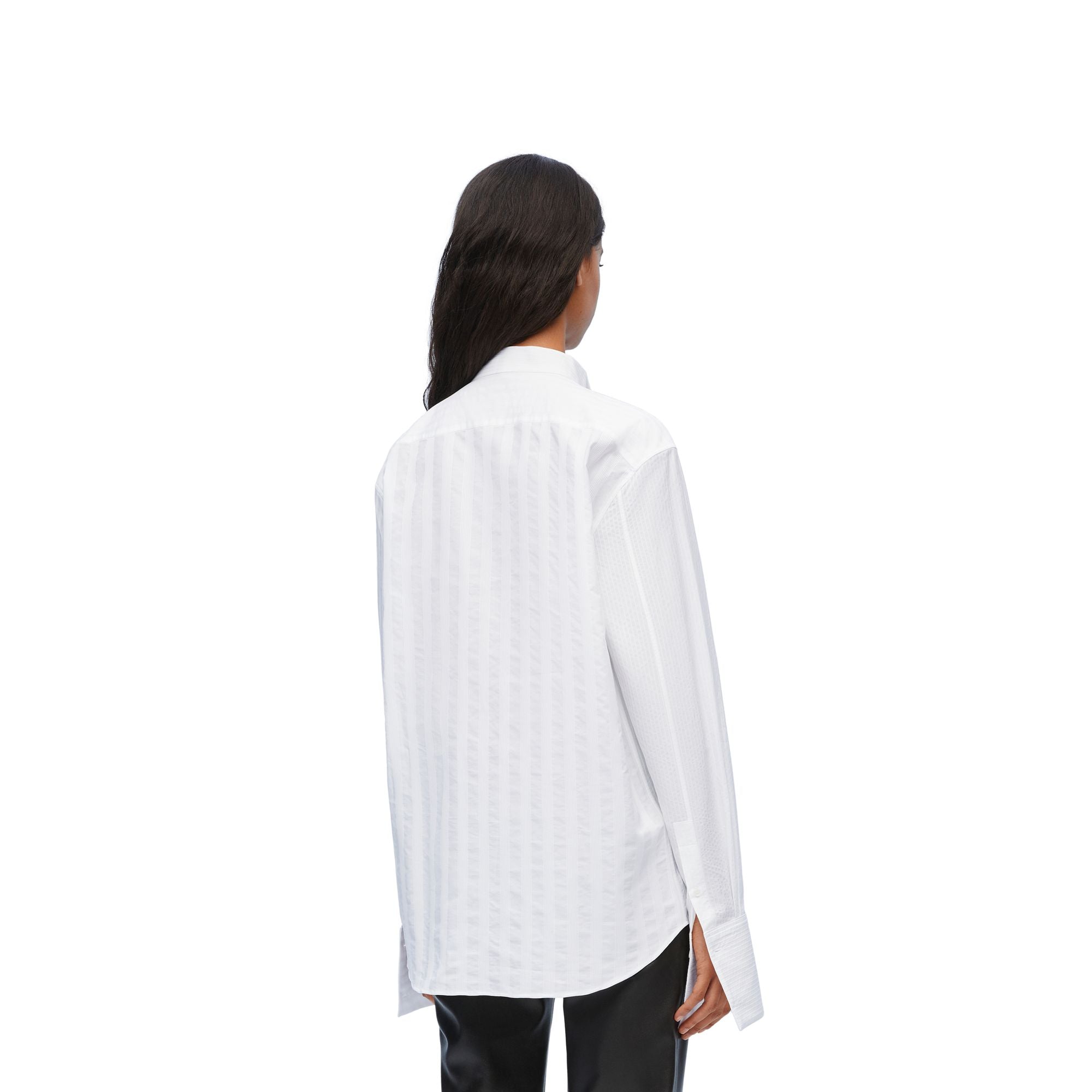 Women Pleated Shirt - Optic White