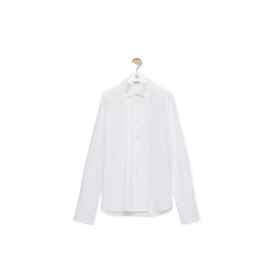 Women Pleated Shirt - Optic White