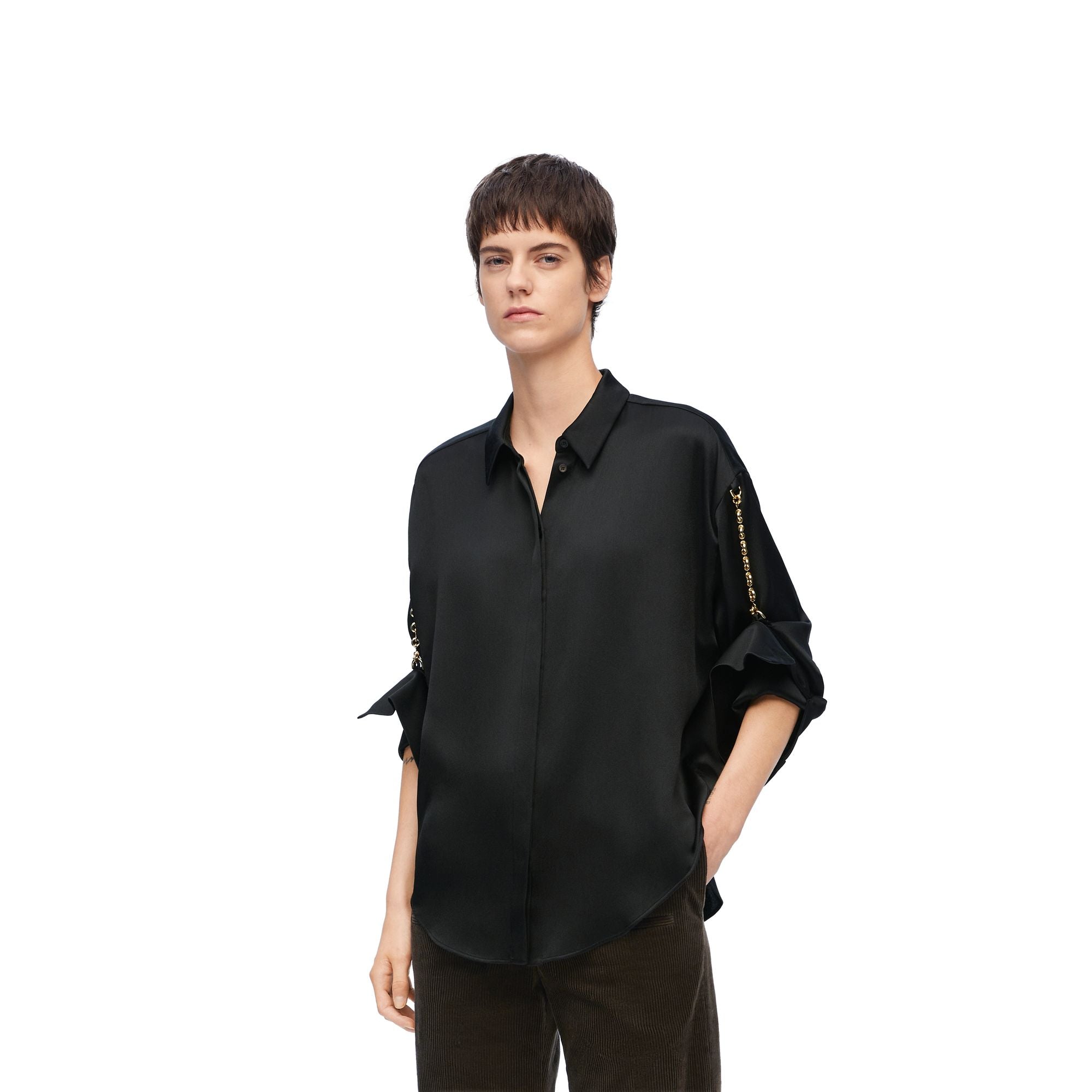 Women Chain Shirt - Black