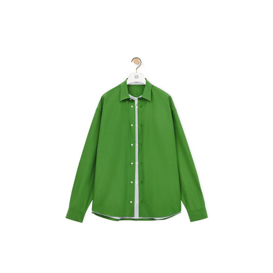 Women Double Layer Shirt - Grass/Grey