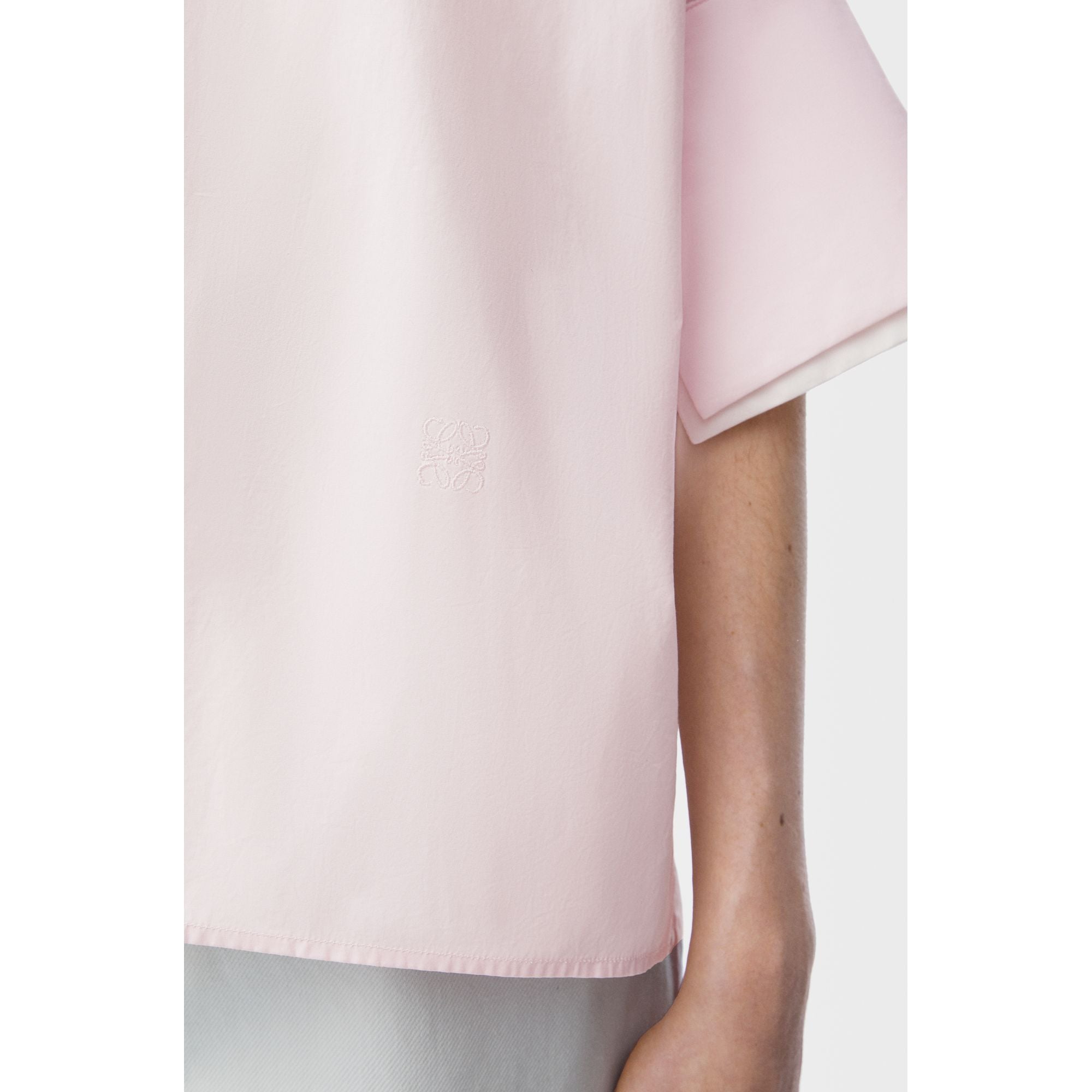 Women Turn-Up Shirt - Baby Light Pink