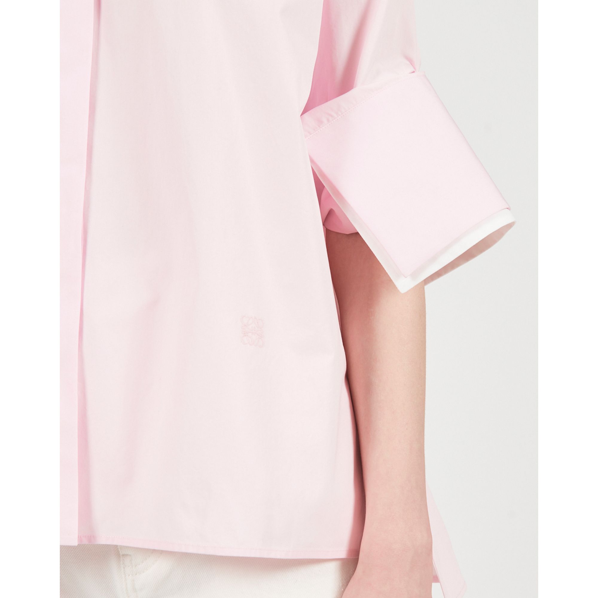 Women Turn-Up Shirt - Baby Light Pink