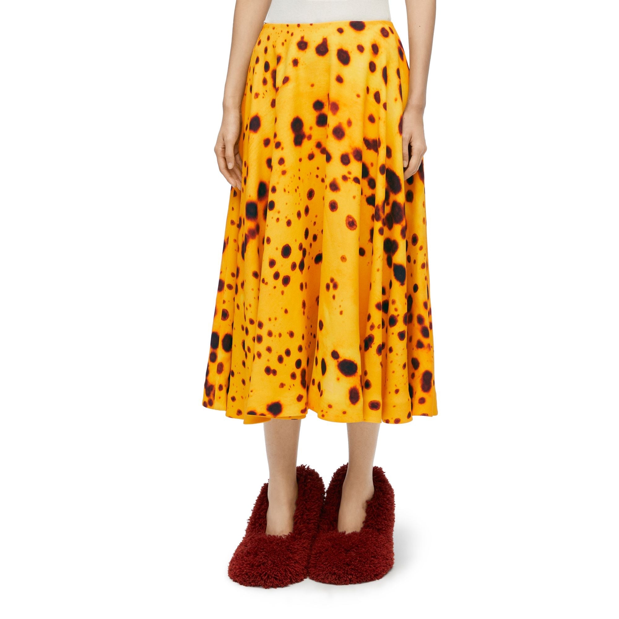 Women Skirt - Yellow Gold/Multicolor