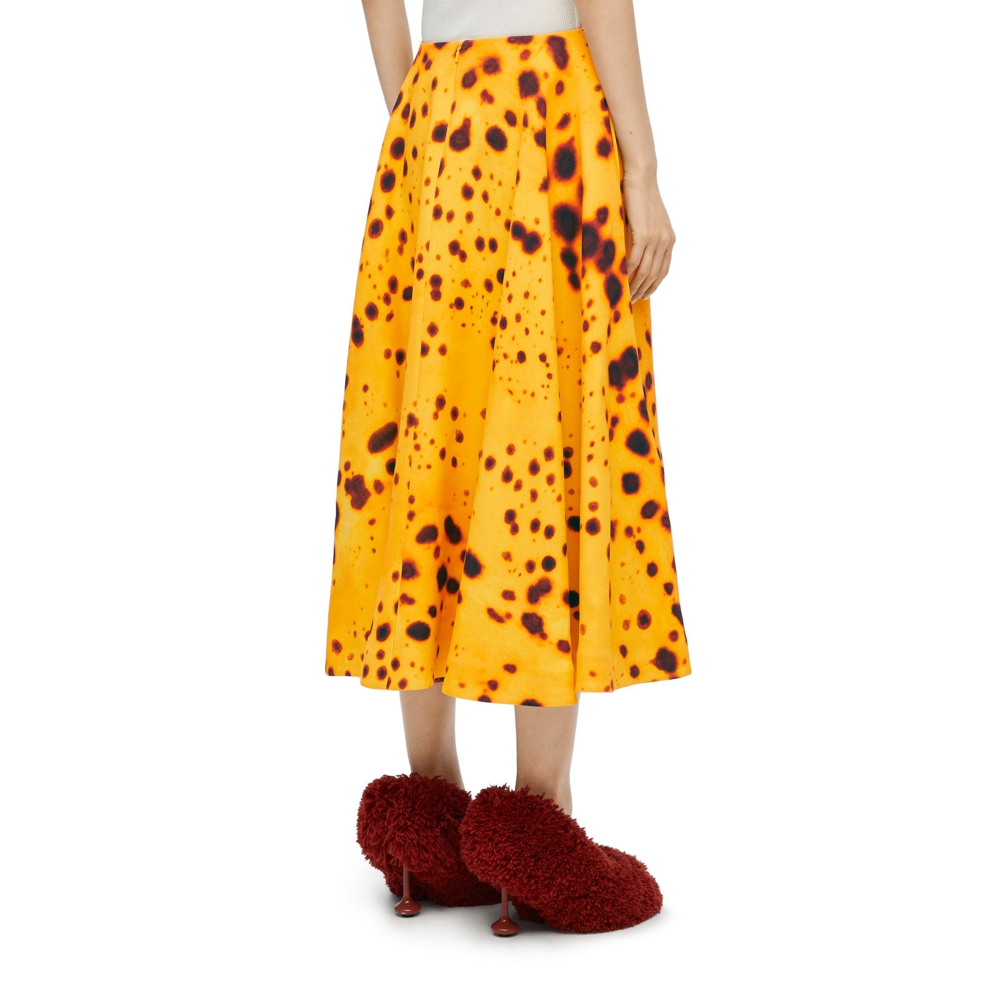 Women Skirt - Yellow Gold/Multicolor