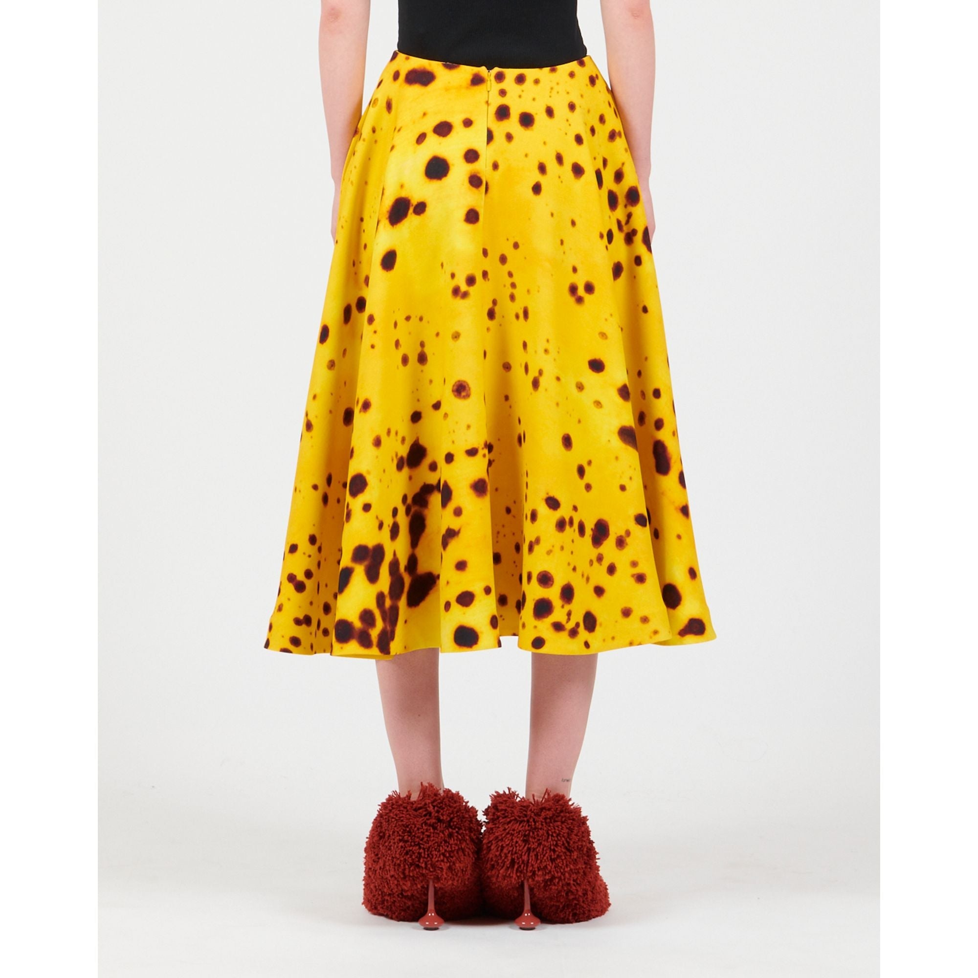 Women Skirt - Yellow Gold/Multicolor