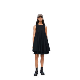 Women Double Layer Dress - Black