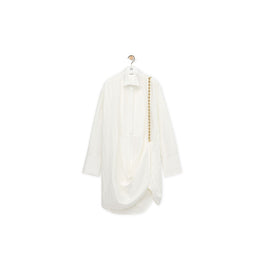 Women Chain Shirt Dress - Optic White