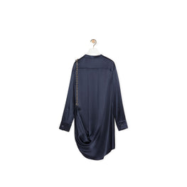 Women Chain Shirt Dress - Deep Marine