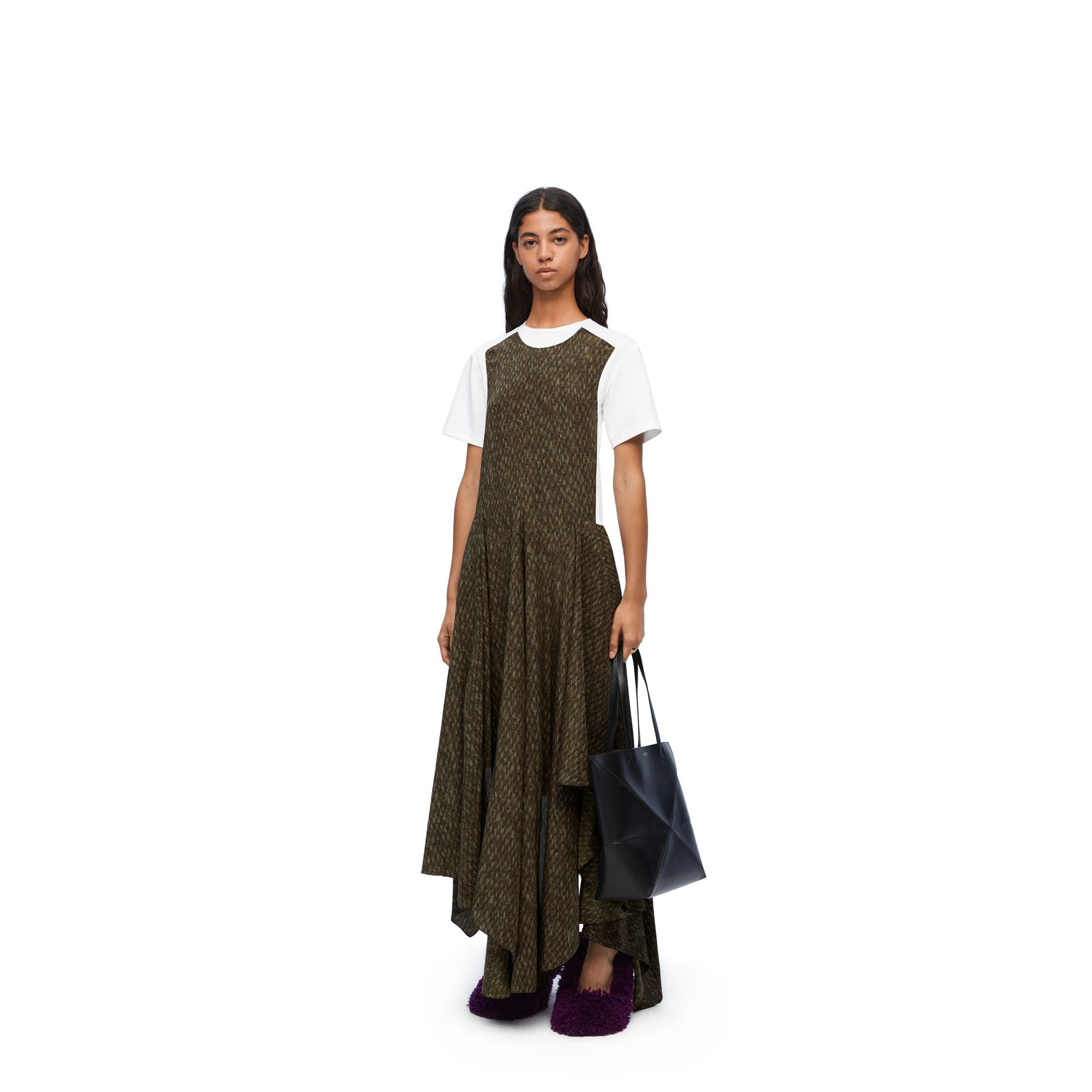 Women Dress - Kakhi Melange