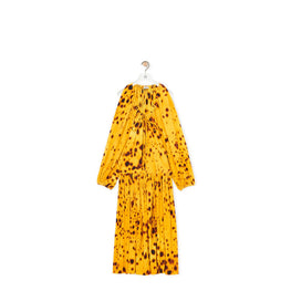 Women Long Dress - Yellow Gold/Multicolor