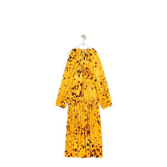 Women Long Dress - Yellow Gold/Multicolor