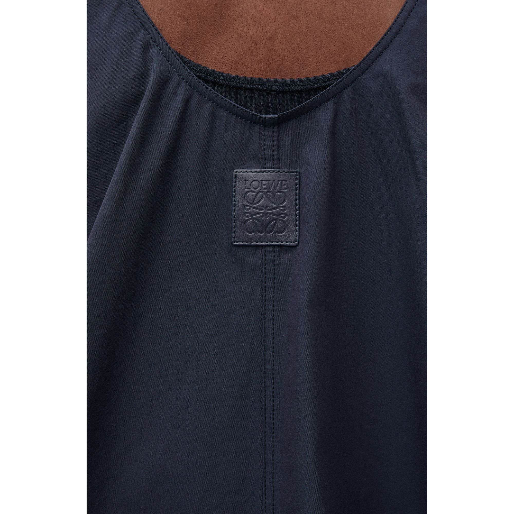 Women Trapeze Dress - Midnight Blue