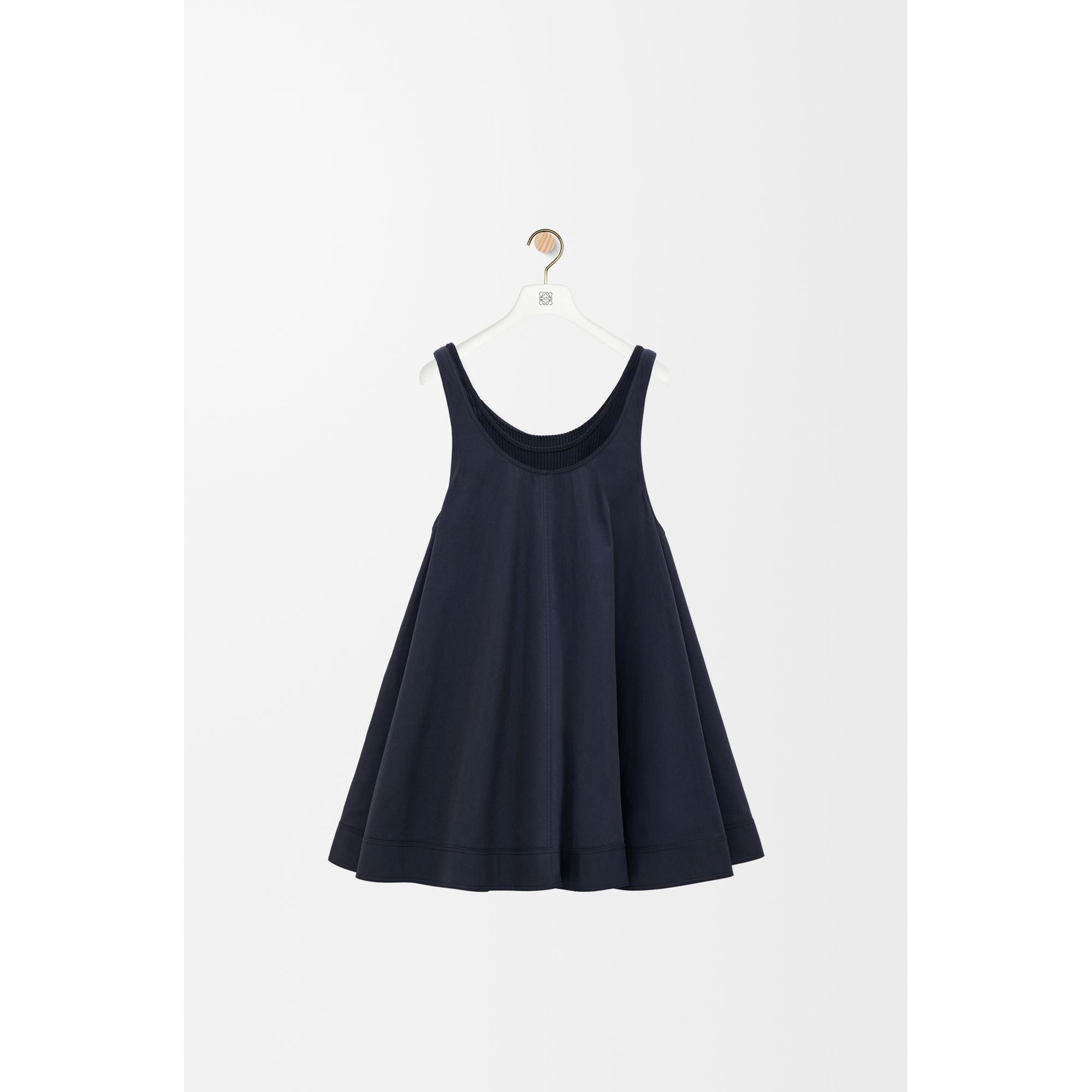 Women Trapeze Dress - Midnight Blue