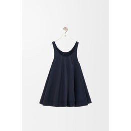 Women Trapeze Dress - Midnight Blue