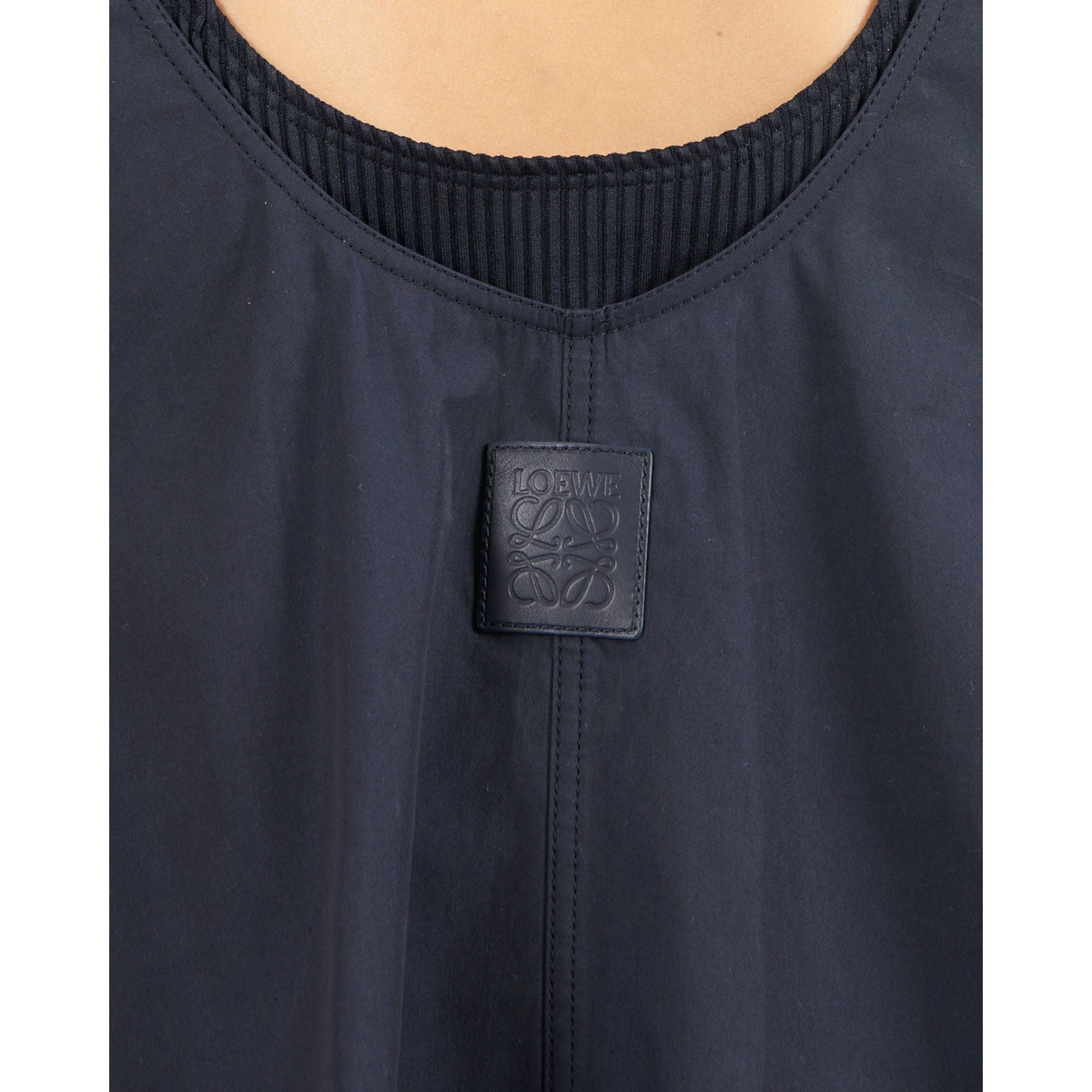 Women Trapeze Dress - Midnight Blue