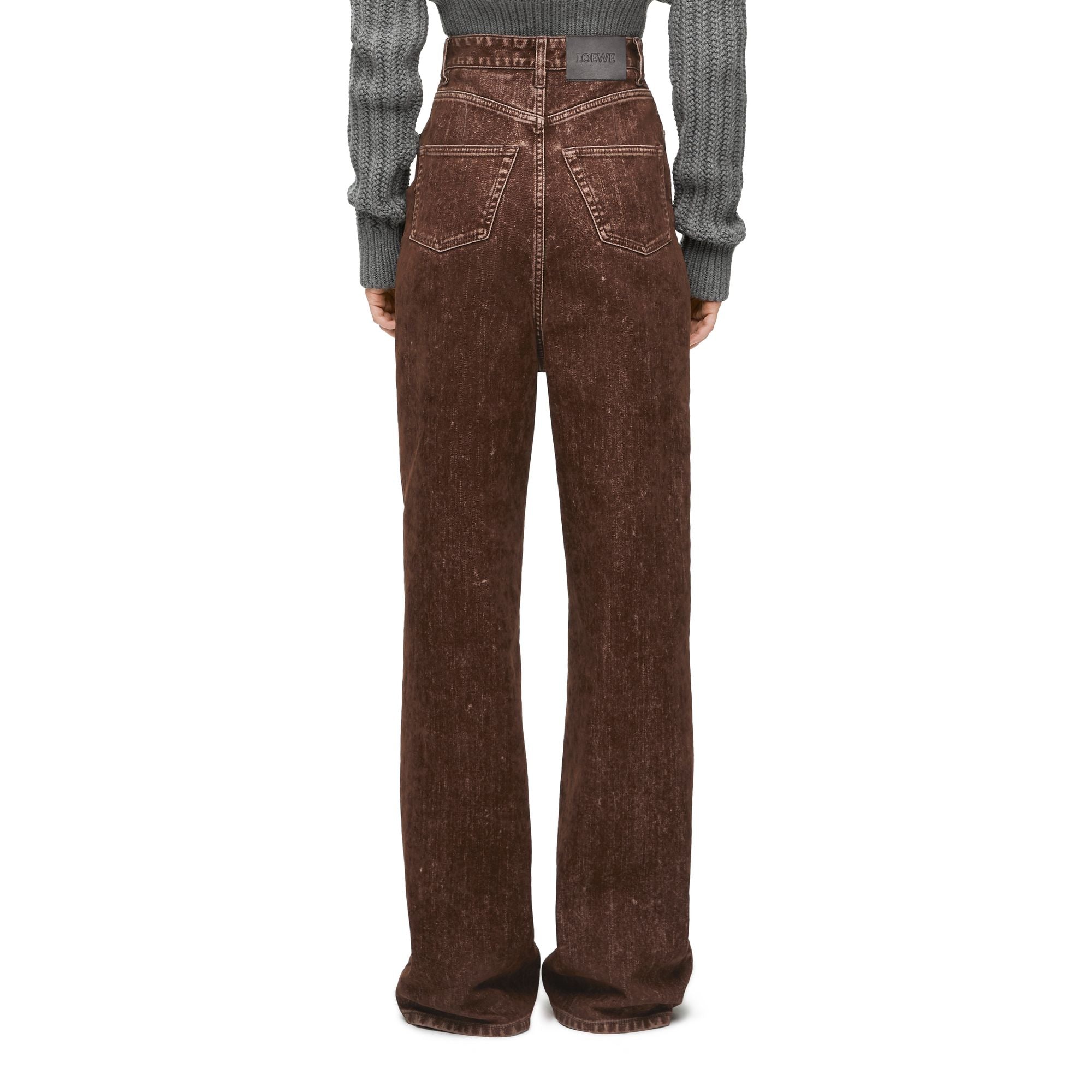 Women High Waisted Jeans - Truffle