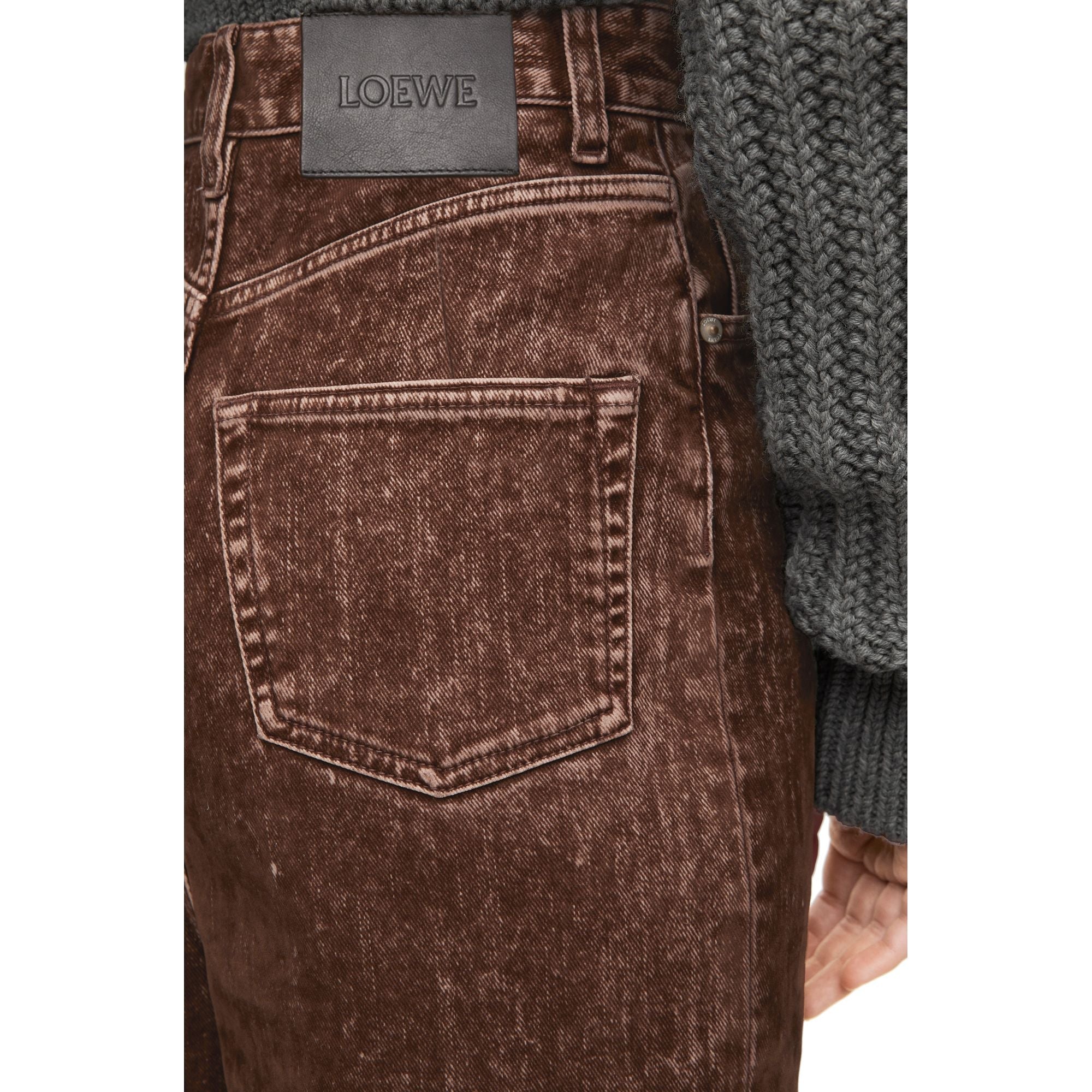 Women High Waisted Jeans - Truffle