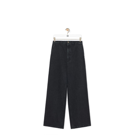 Women Baggy Jeans Af - Black