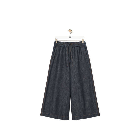Women Cropped Trousers - Indigo