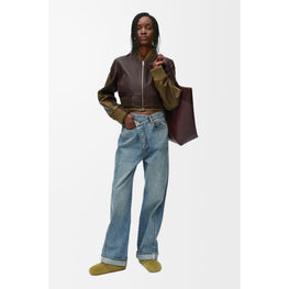 Women Deconstructed Jeans Af - Washed Denim