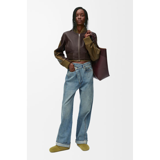 Women Deconstructed Jeans Af - Washed Denim