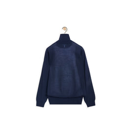 Women Double Layer Sweater - Navy/White