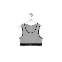 Women Cropped Tank Top - Grey