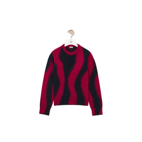 Women Sweater - Navy/Red