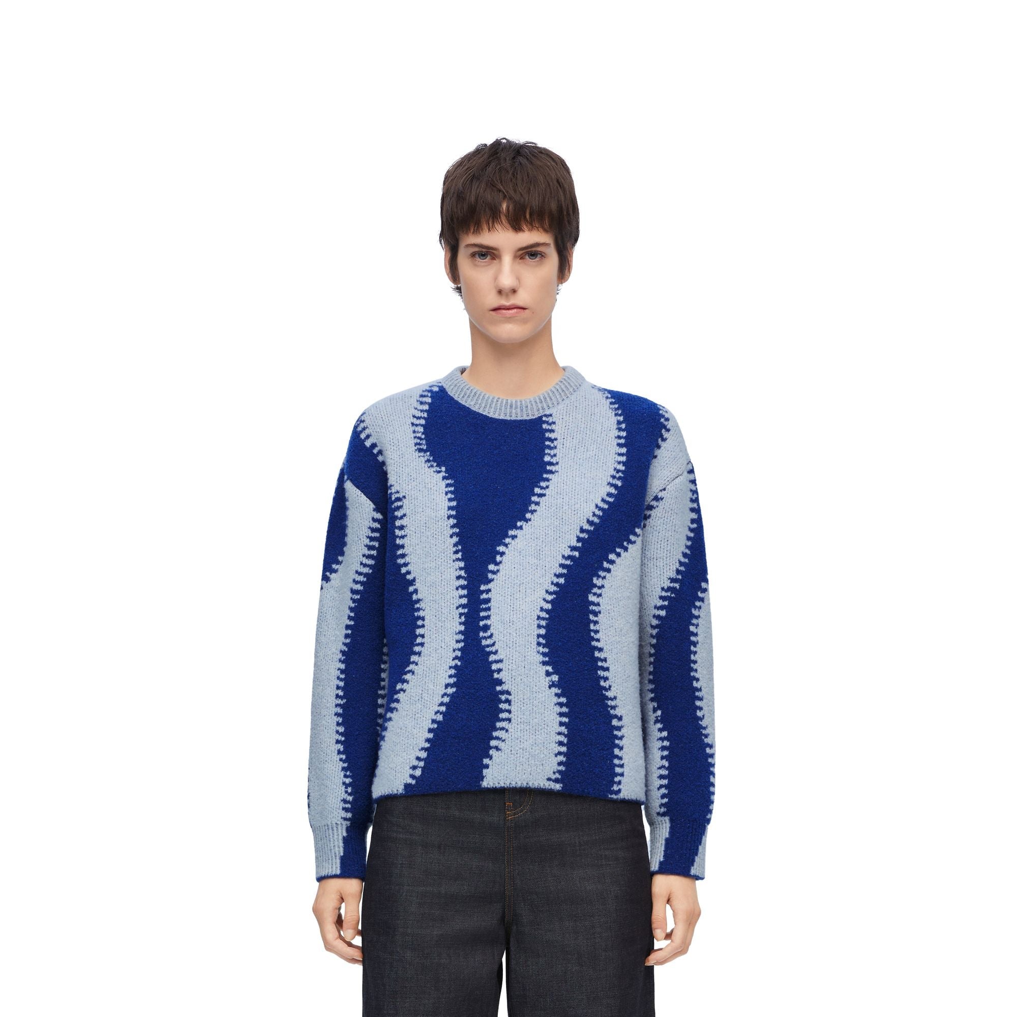 Women Sweater - Light Blue/Blue