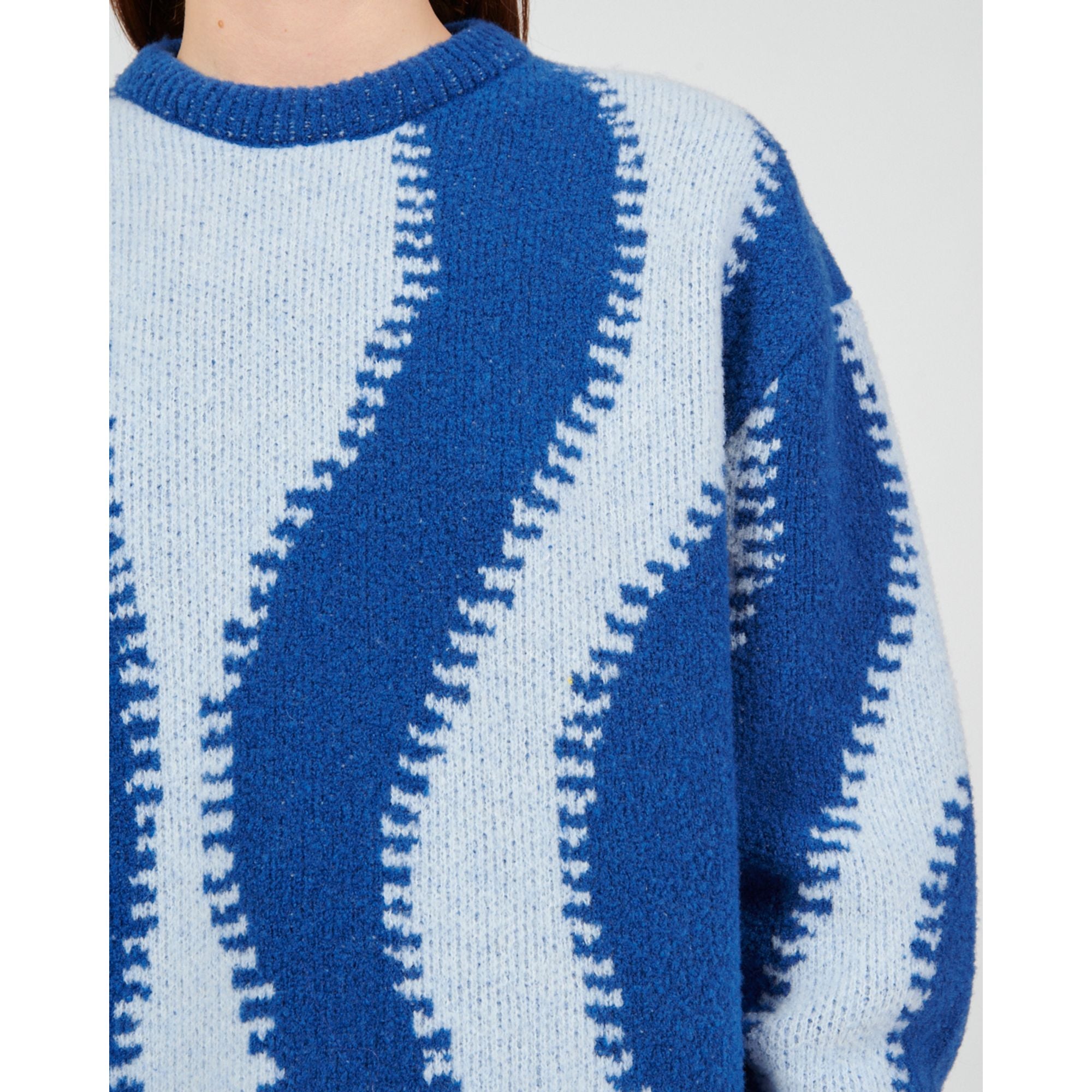 Women Sweater - Light Blue/Blue