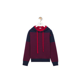 Women Hoodie - Navy/Red