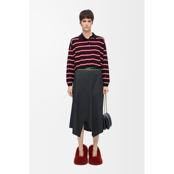 Women Polo Sweater - Black