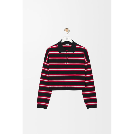 Women Polo Sweater - Black