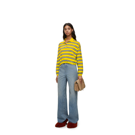Women Polo Sweater - Yellow