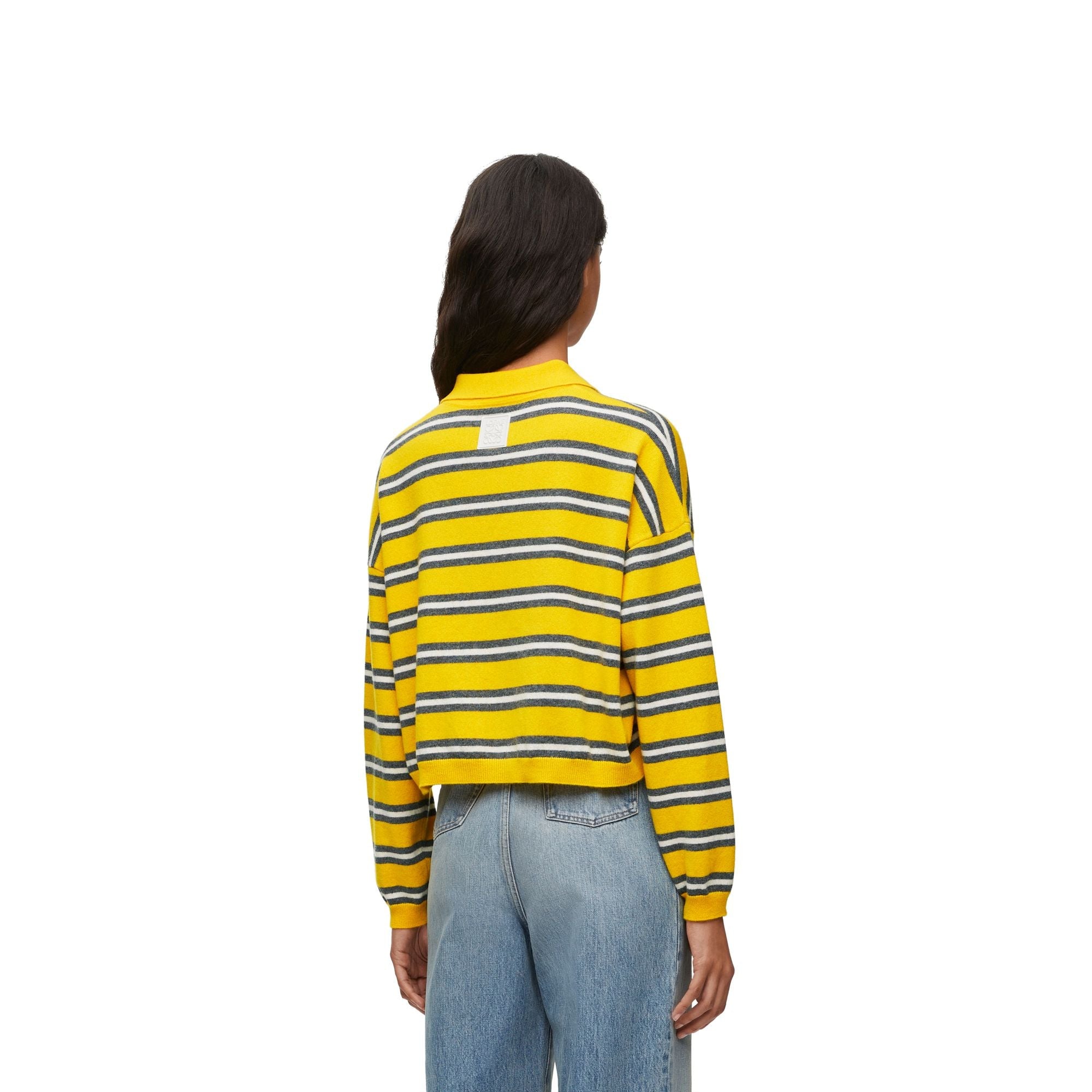 Women Polo Sweater - Yellow