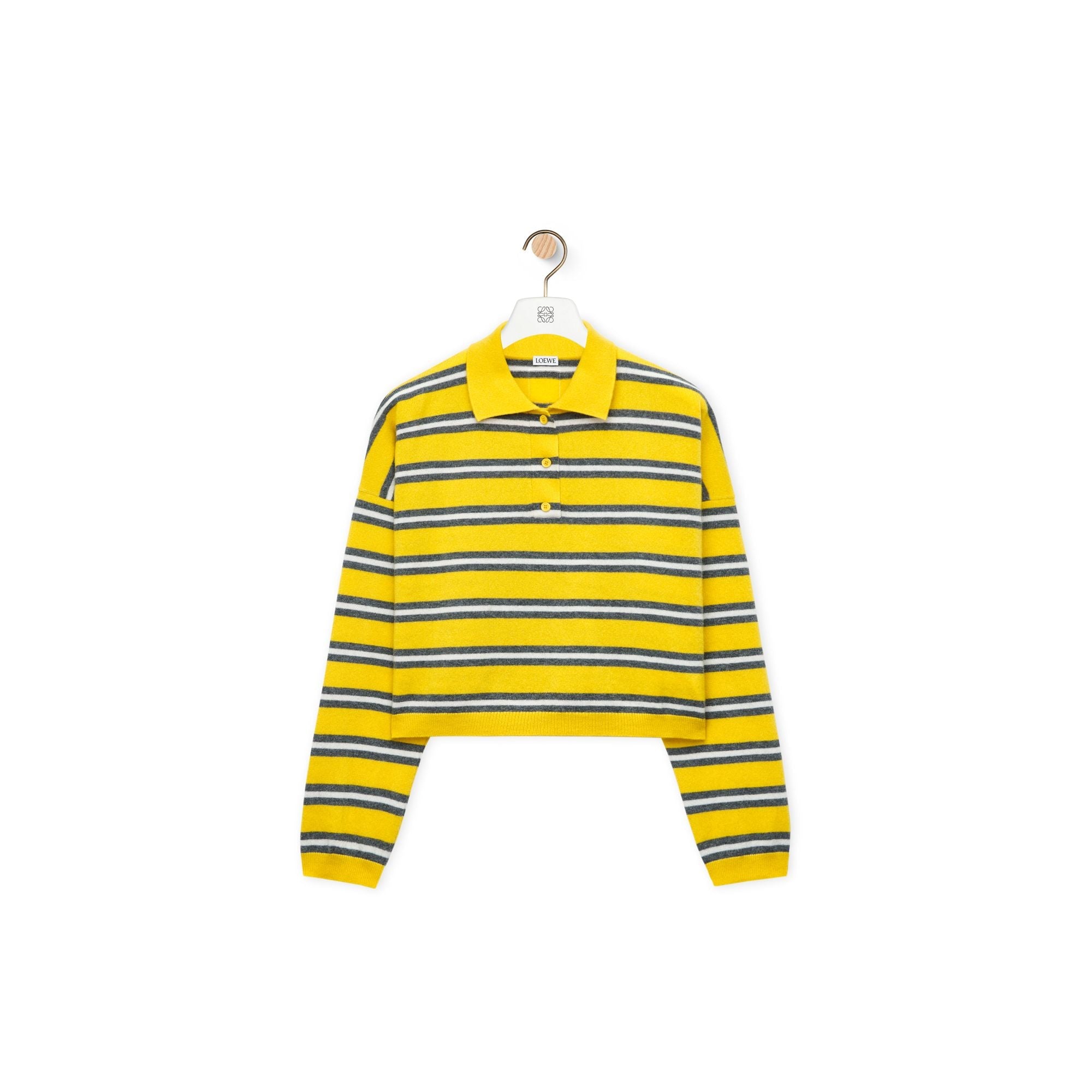 Women Polo Sweater - Yellow