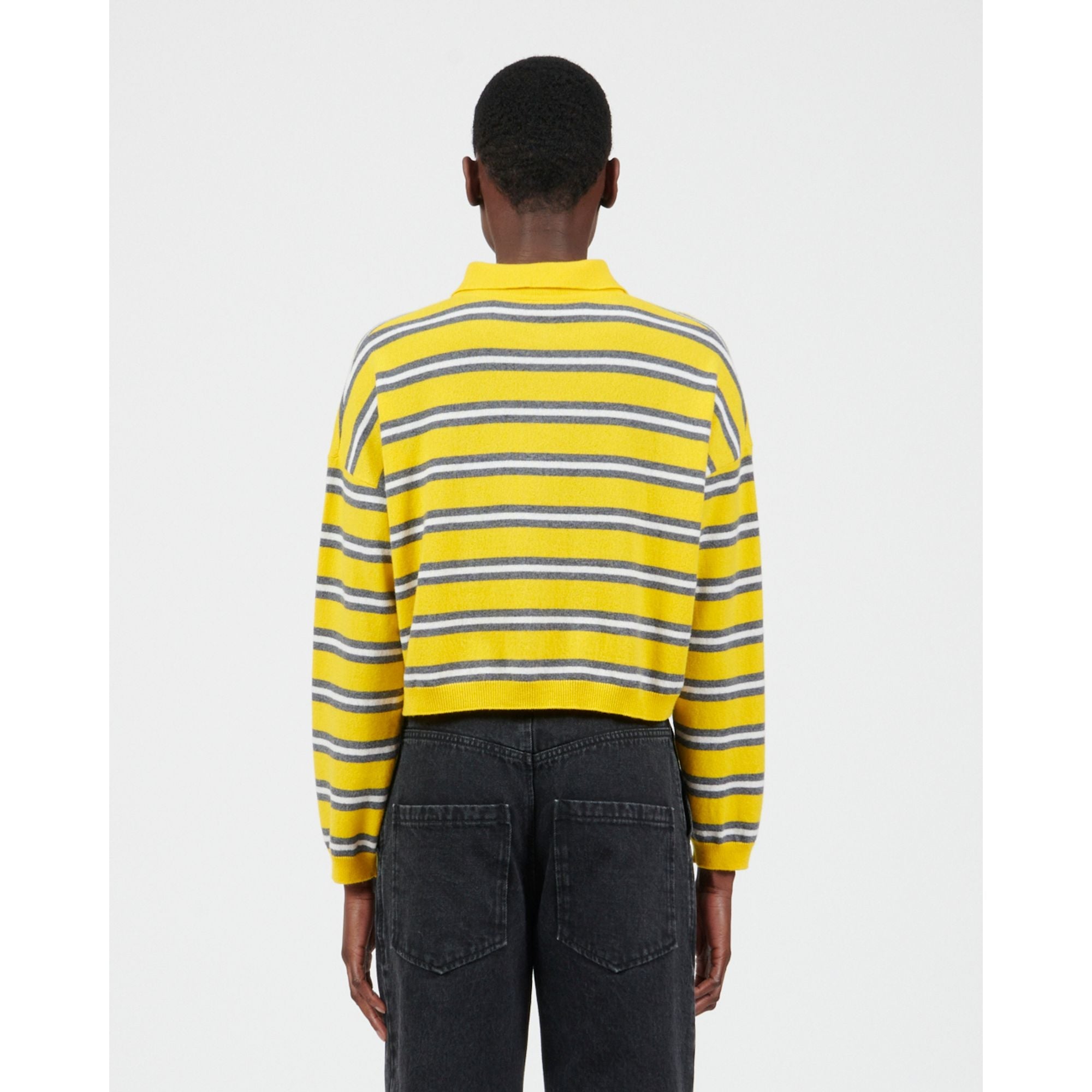 Women Polo Sweater - Yellow