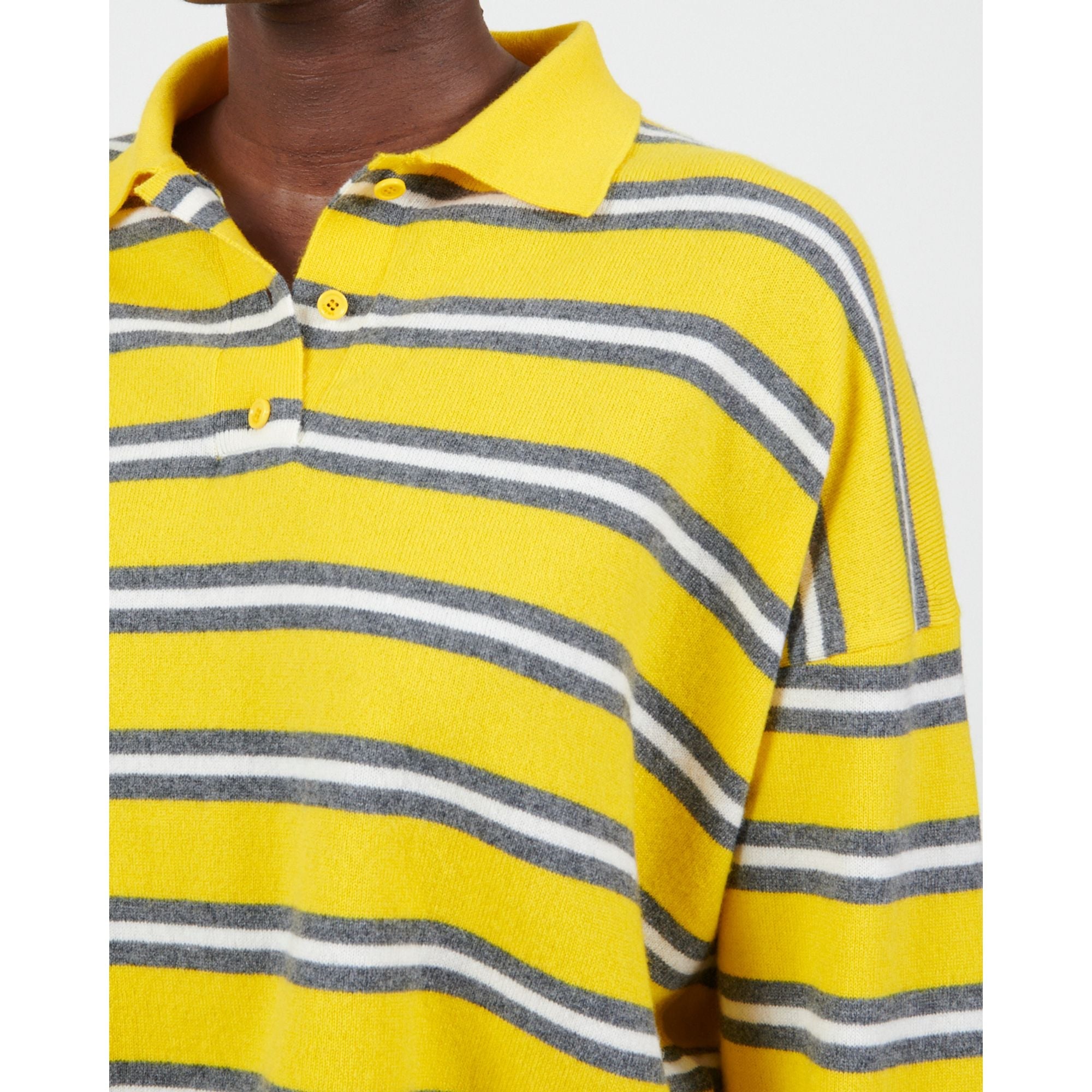 Women Polo Sweater - Yellow
