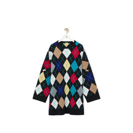 Women Argyle Dress - Black/Multicolor