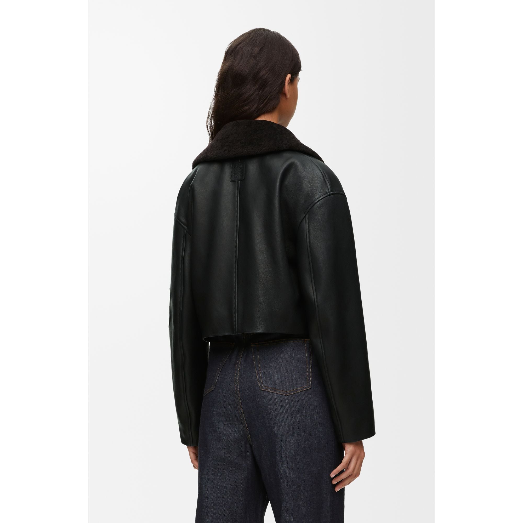 Women Cropped Jacket - Black