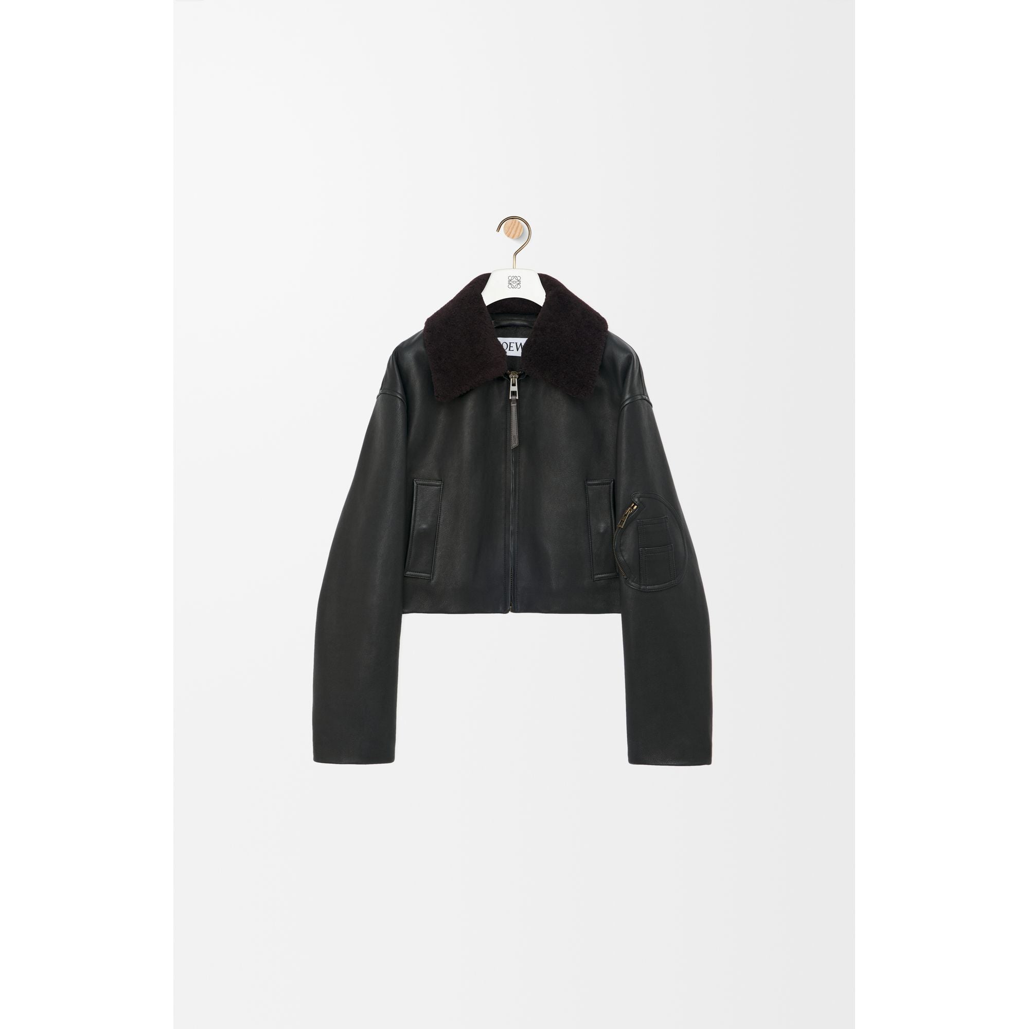 Women Cropped Jacket - Black