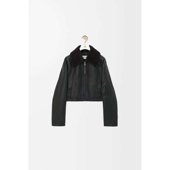 Women Cropped Jacket - Black