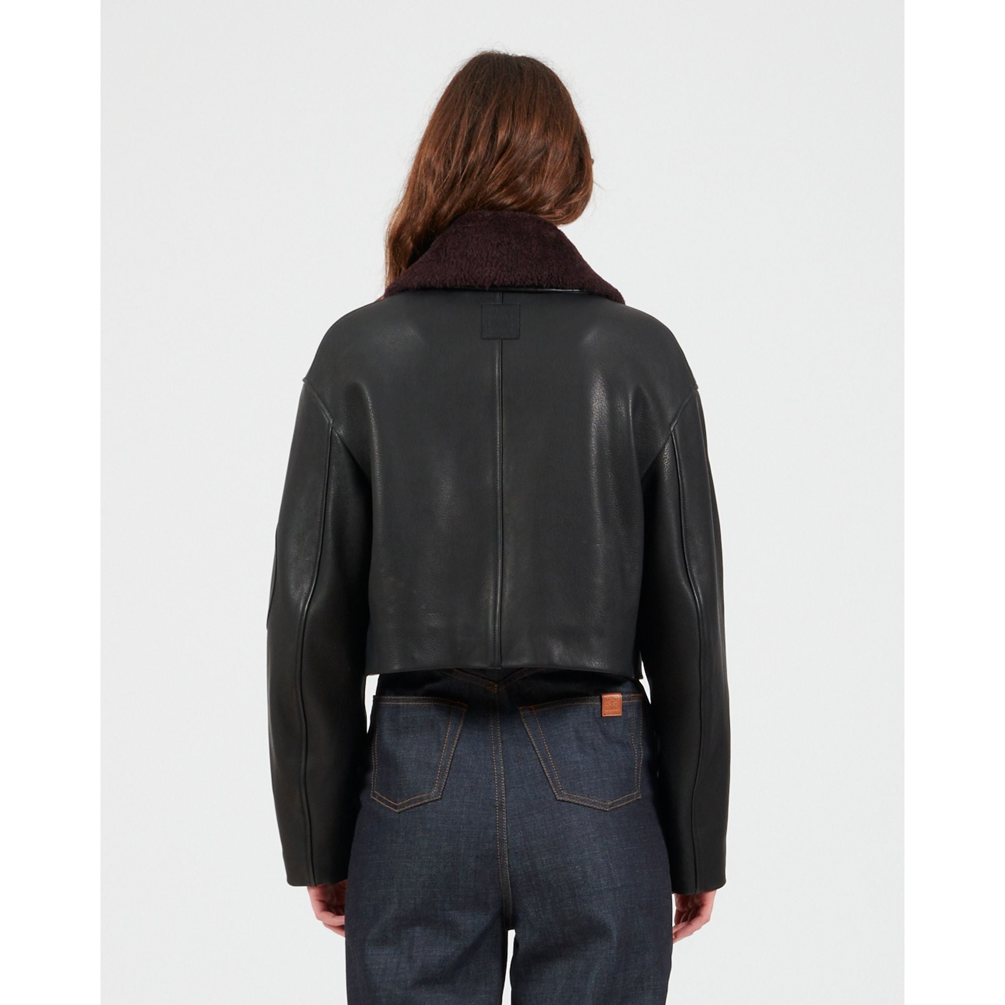 Women Cropped Jacket - Black