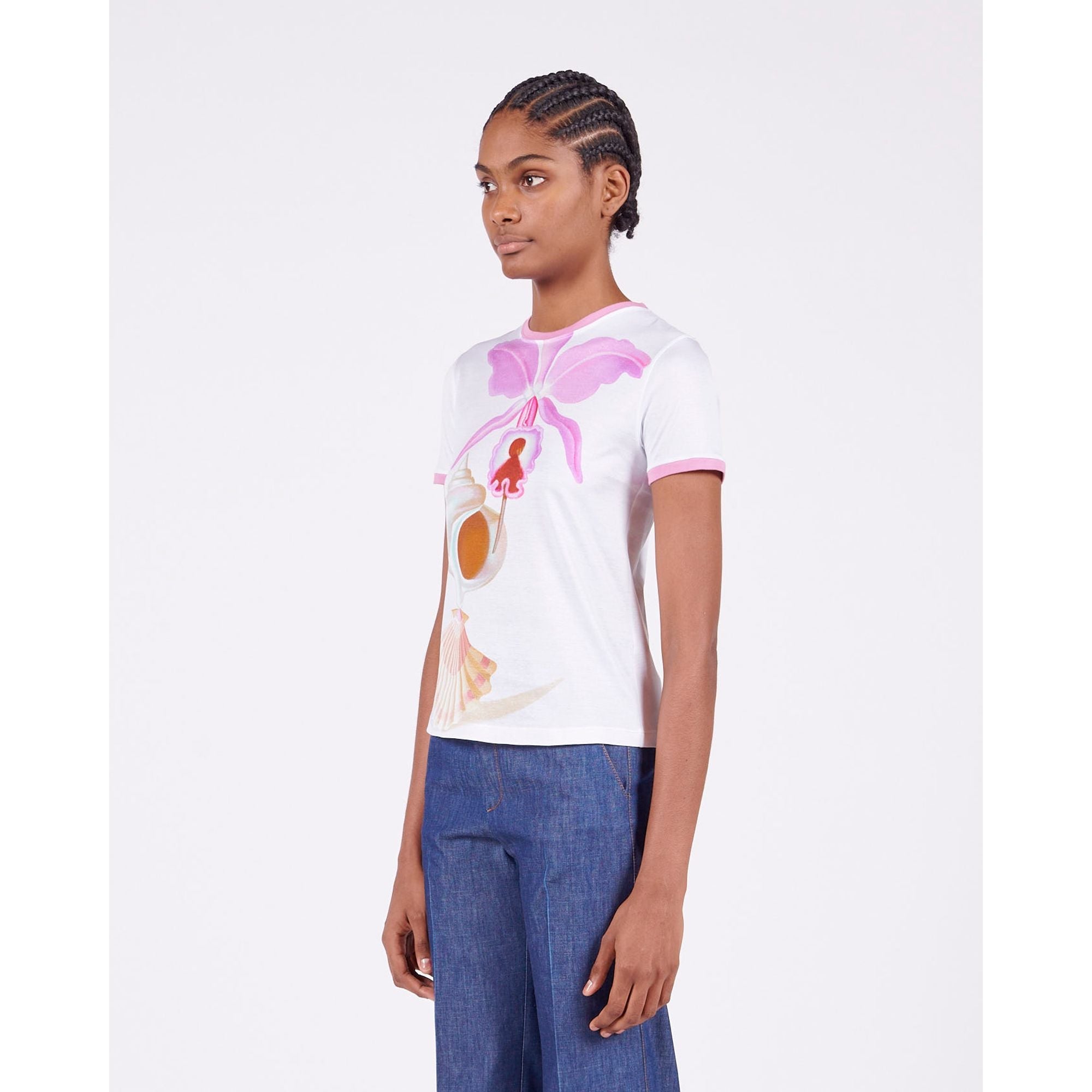Women Maruja Mallo Print T-Shirt - White/Multicolor