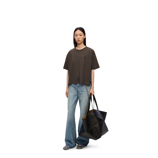 Women Boxy Fit T-Shirt - Dark Taupe