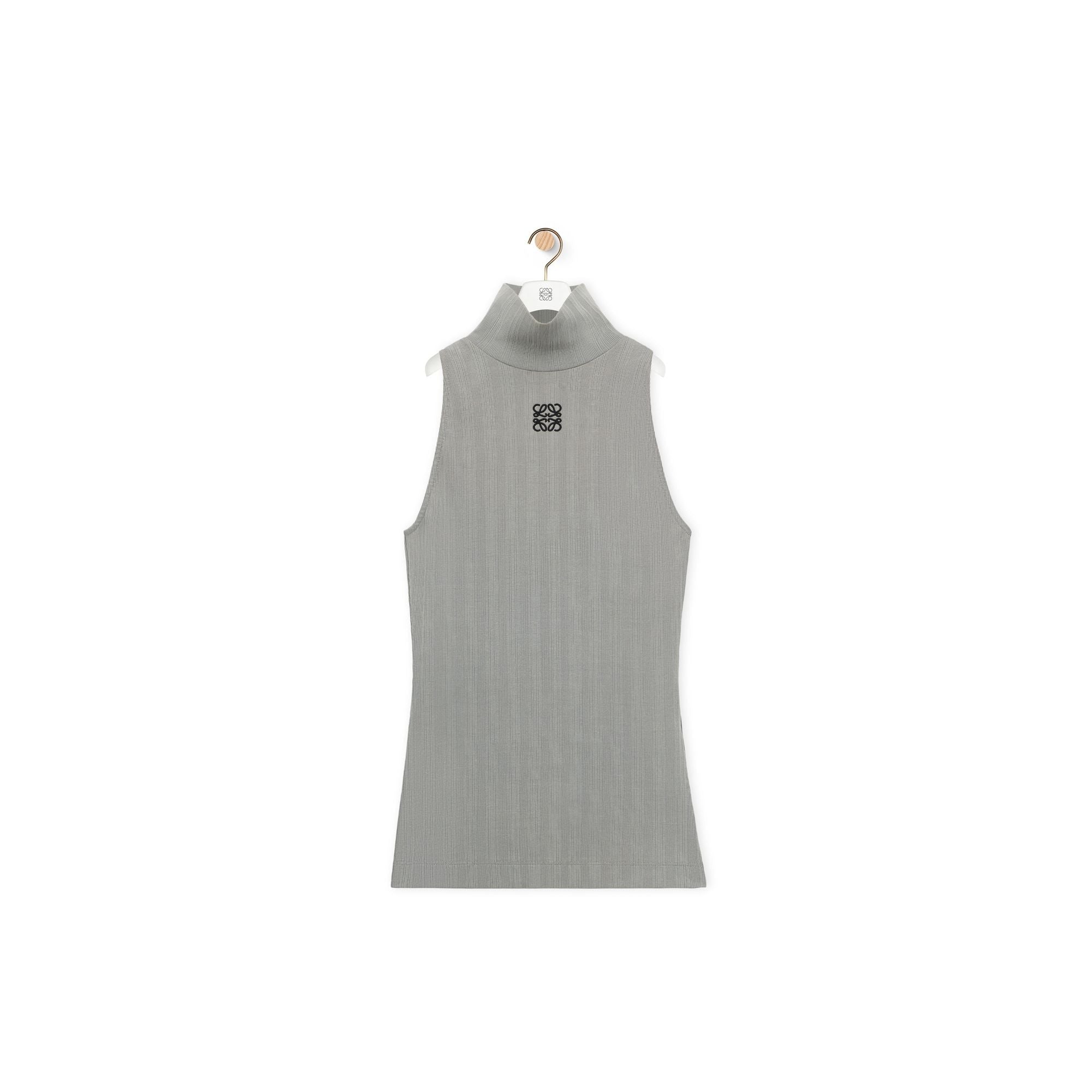 Women High Neck Top - Sparkling Grey