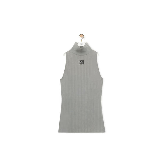 Women High Neck Top - Sparkling Grey
