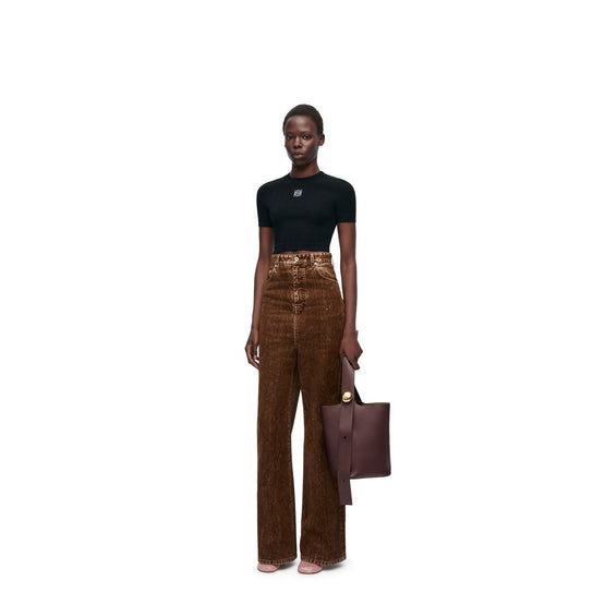 Women Cropped Top - Black