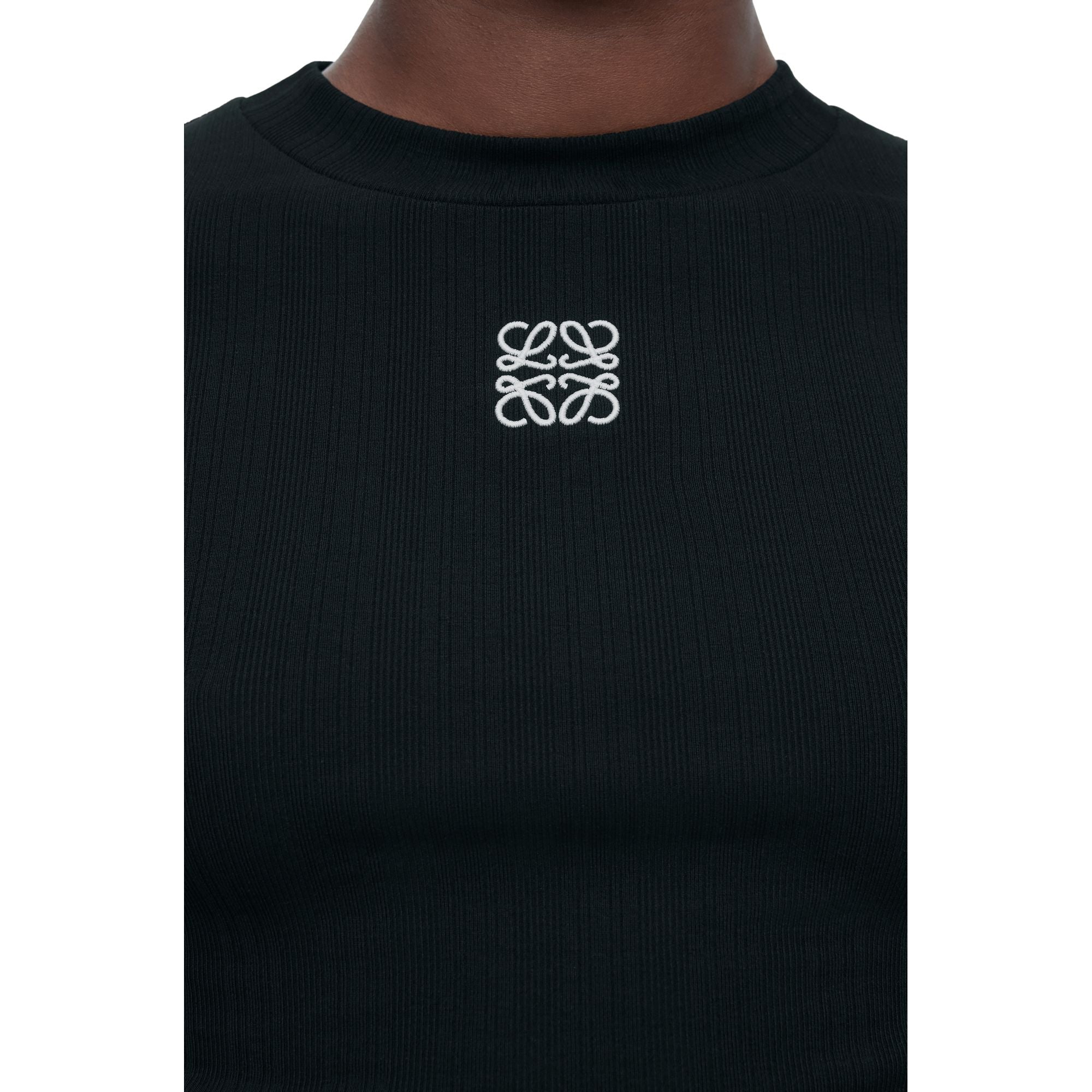 Women Cropped Top - Black